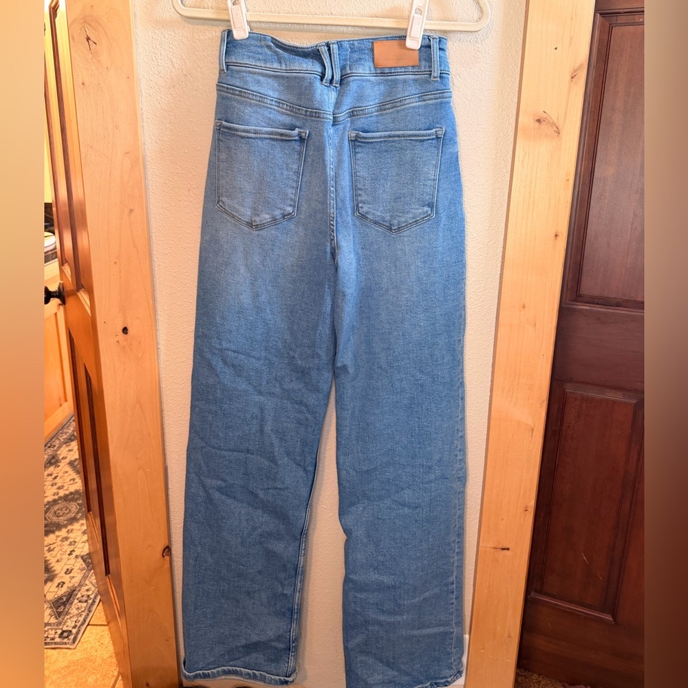 Dear John Medium Blue High-Rise Wide Leg Jeans - Picture 2 of 3